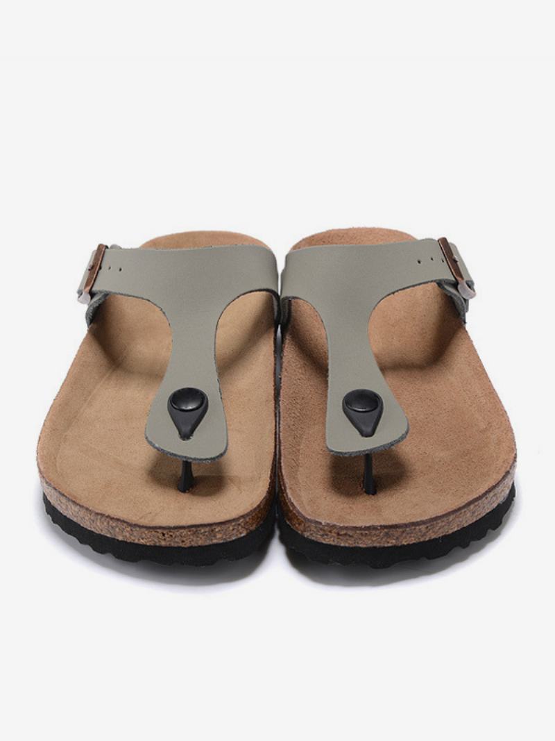 Pánské Sandály Slip-on Pantofle Ploché - Šedá