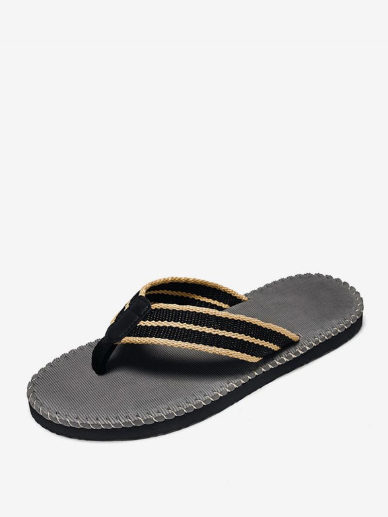 Pánské Sandály Slip-on Pu Kůže Eva Podešev - Šedá