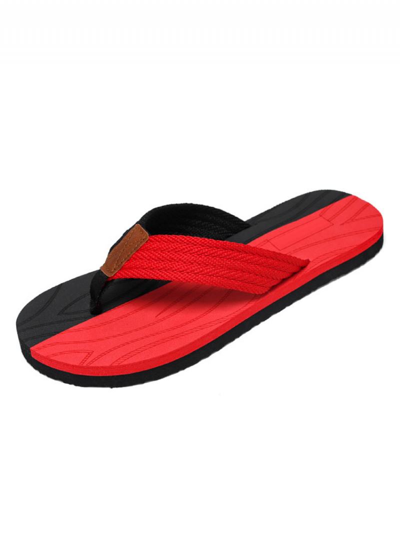 Pánské Sandály Slip-on Pvc Svršek Eva Podešev - Červená