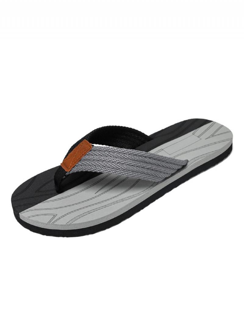 Pánské Sandály Slip-on Pvc Svršek Eva Podešev - Šedá