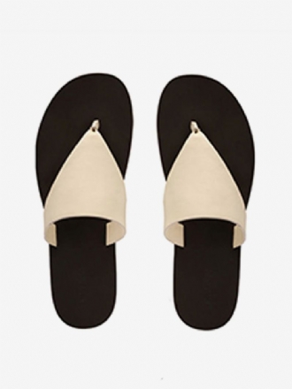 Dámské Flip Fops Ecru White Thong Beach Sandal Slides