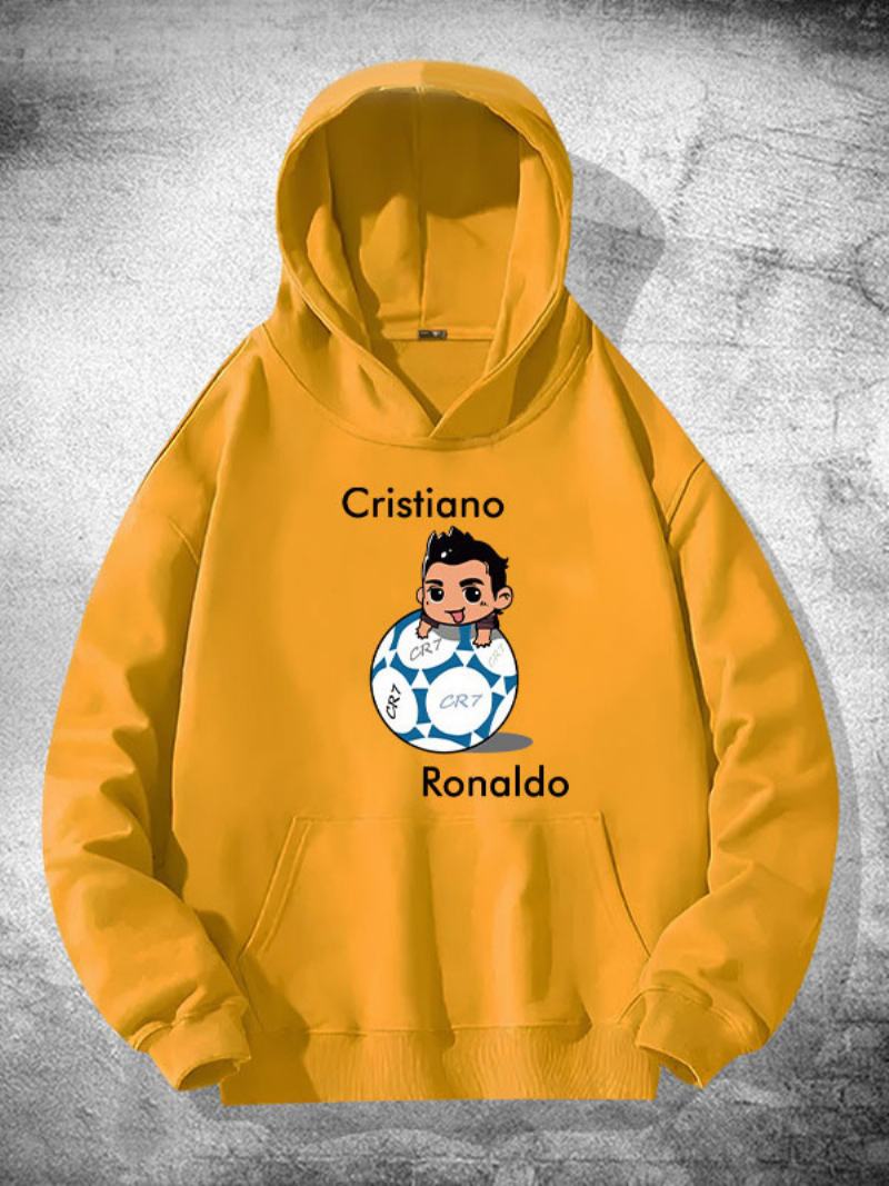 Pánská Mikina S Dlouhým Rukávem Ronaldo - Žlutá