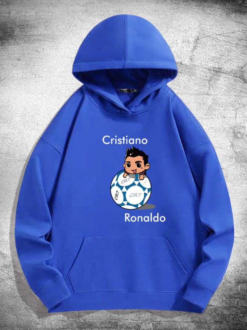 Pánská Mikina S Dlouhým Rukávem Ronaldo - Modrá