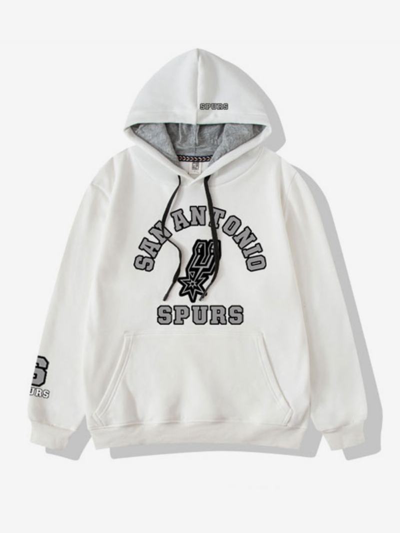 Pánská Mikina S Kapucí San Antonio Spurs Team - Bílá