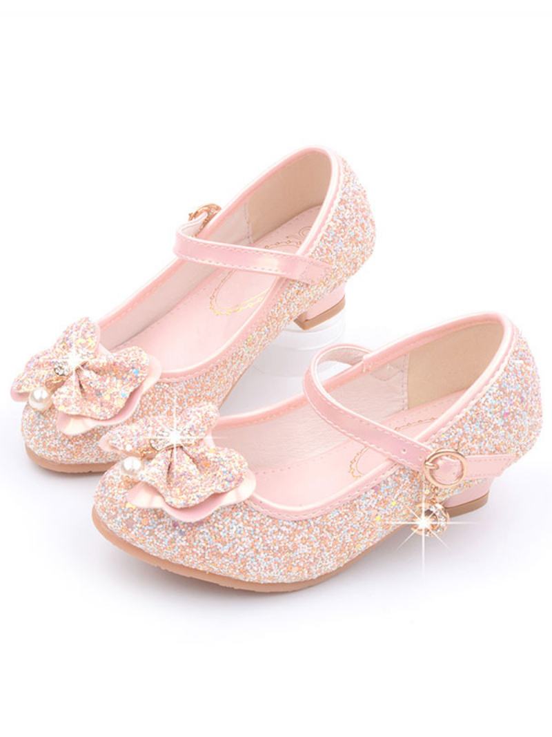 Flower Girl Boty Glitter Mary Jane Flats