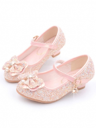 Flower Girl Boty Glitter Mary Jane Flats