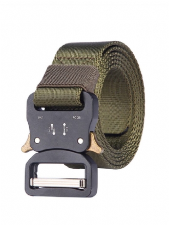 Kvalitní Pásek Pro Muže Polyester Hunter Green Belt