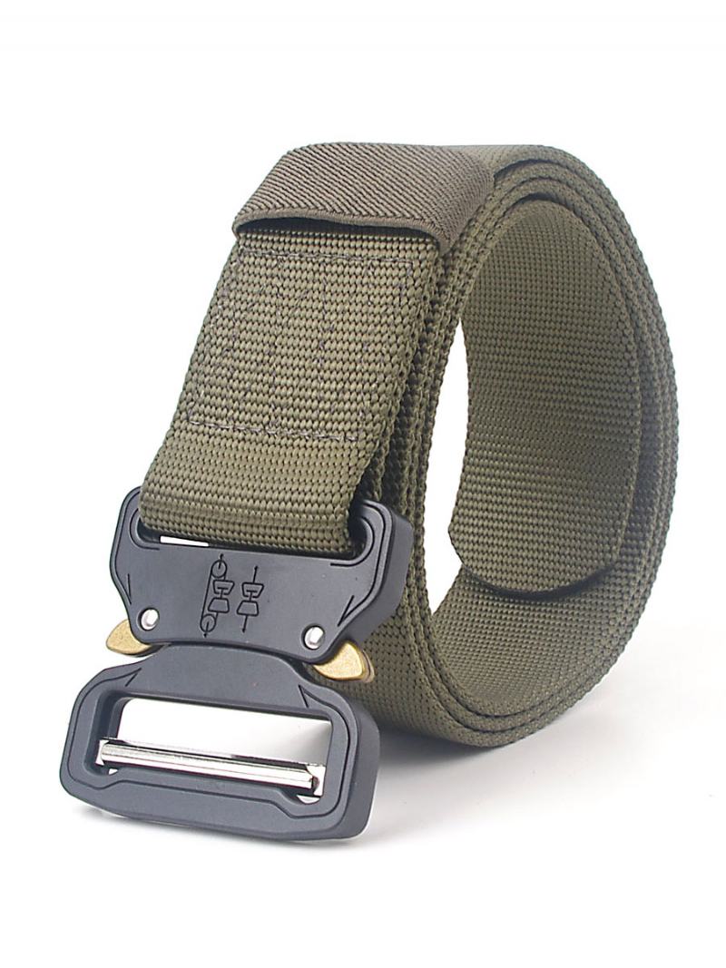 Pánský Pásek Nylon Hunter Green Daily Casual Belt