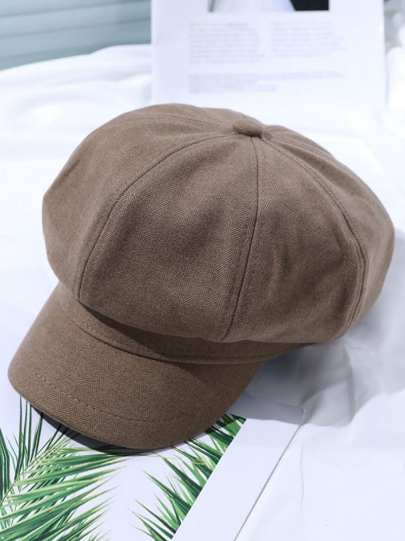 Dámské Klobouky Krásné Akrylové Vlákno Káva Hnědý Baret - Khaki