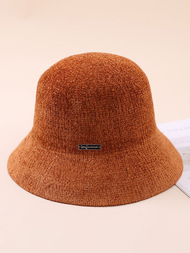 Čepice Pro Ženy Módní Elegantní Zimní Teplý Bucket Klobouk - Kávově Hnědá