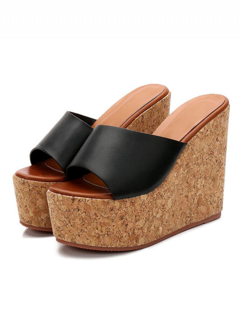 Dámské Podpatky Cork Wedge Mule