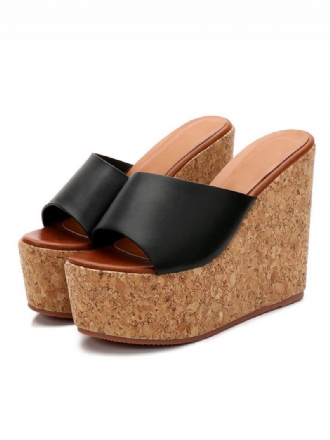 Dámské Podpatky Cork Wedge Mule