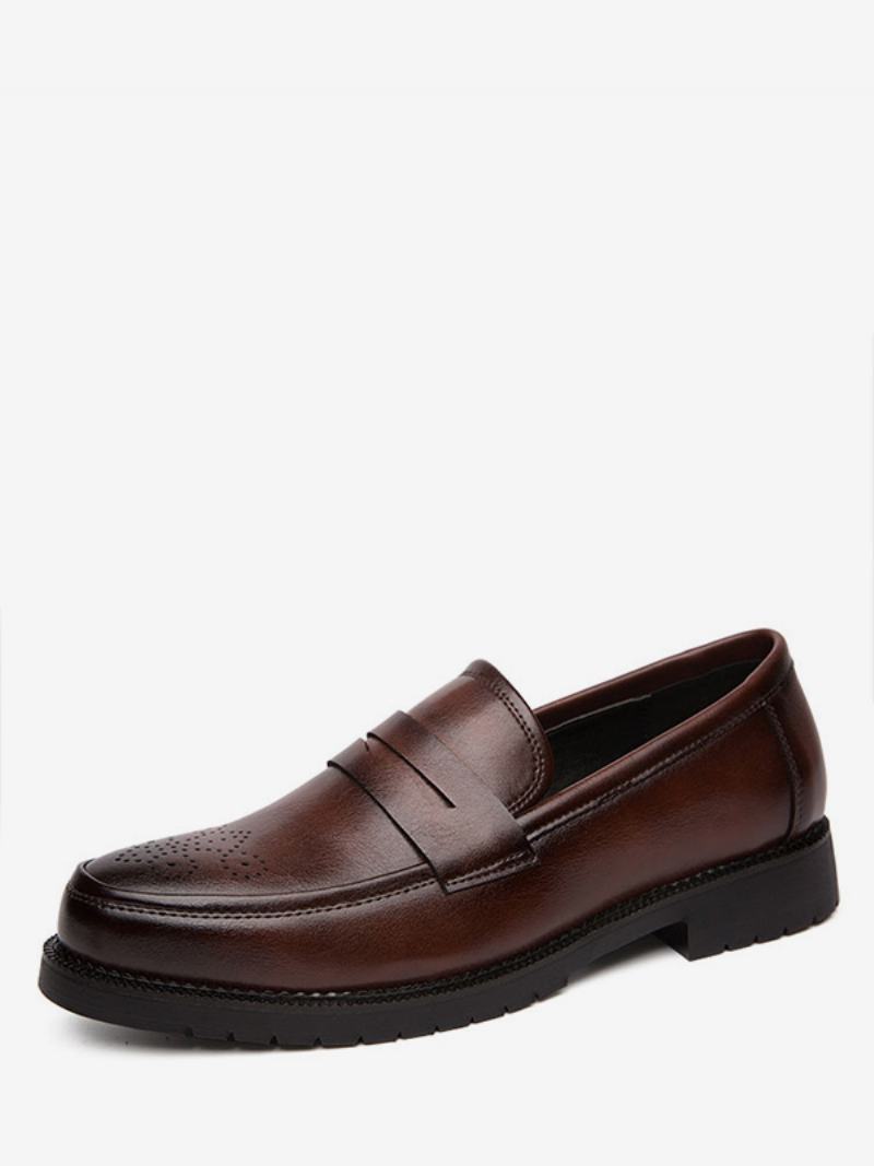 Pánské Brogues Penny Slip On Loafers Boty