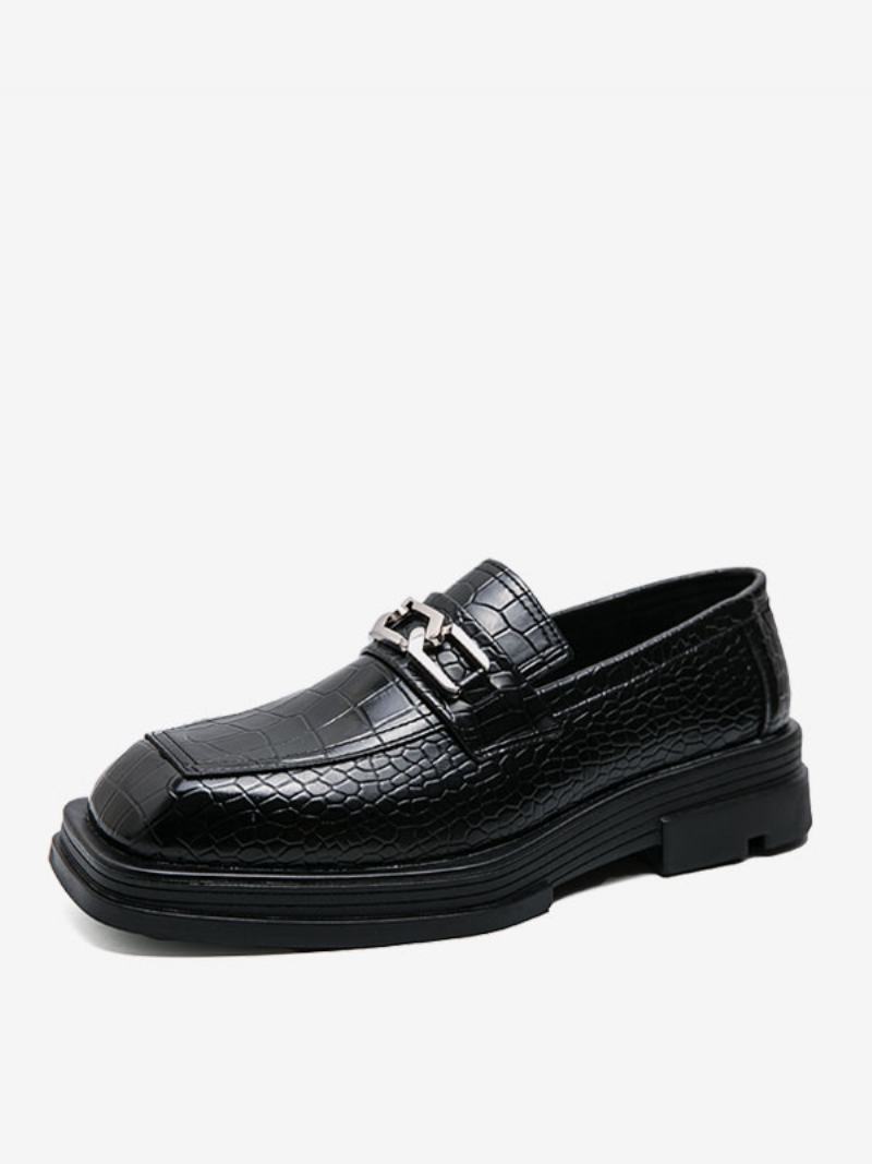 Pánské Mokasínové Boty Pu Kůže Kovové Detaily Slip-on